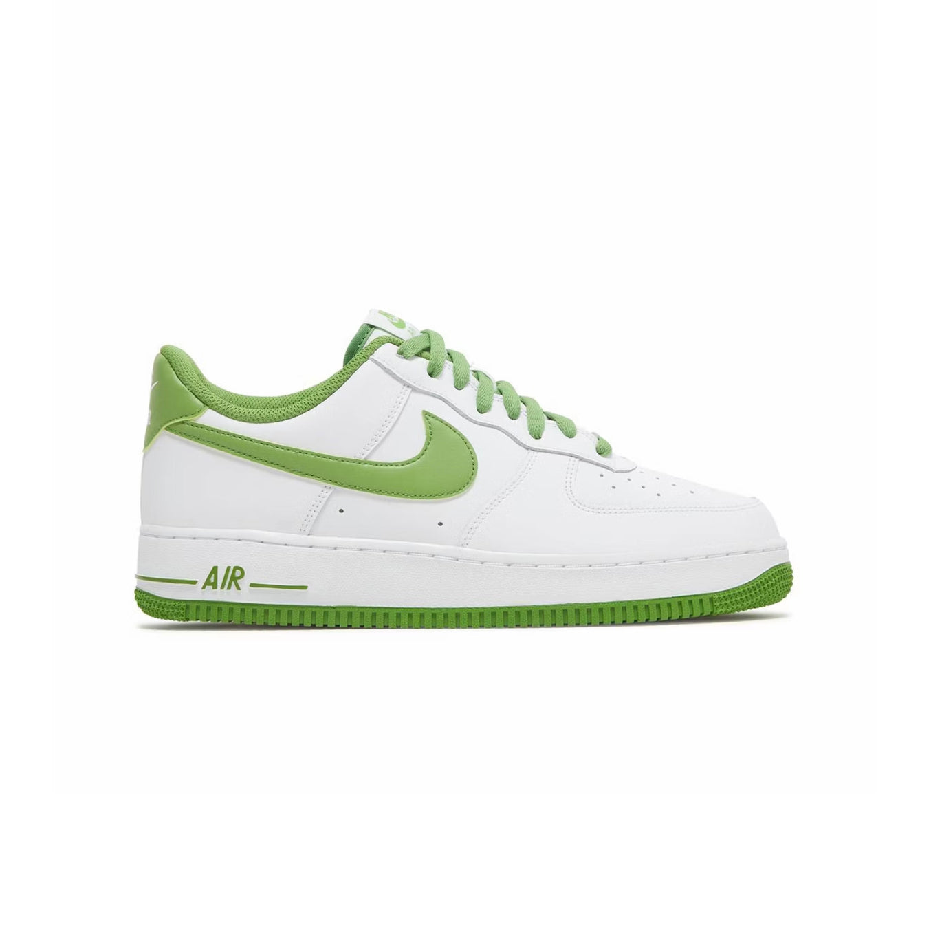 Nike Air Force 1 Low Bianca con Swoosh Verde Chlorophyll
