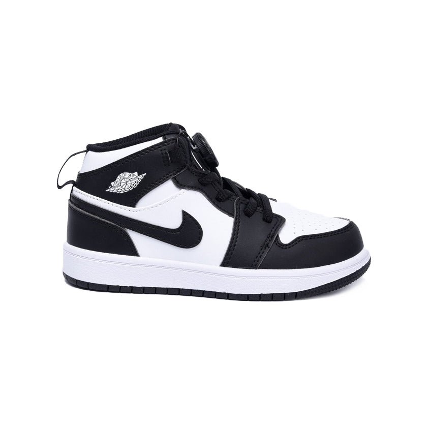 Nike Air Jordan 1 High Bambino Bianche e Nere Panda con Boa