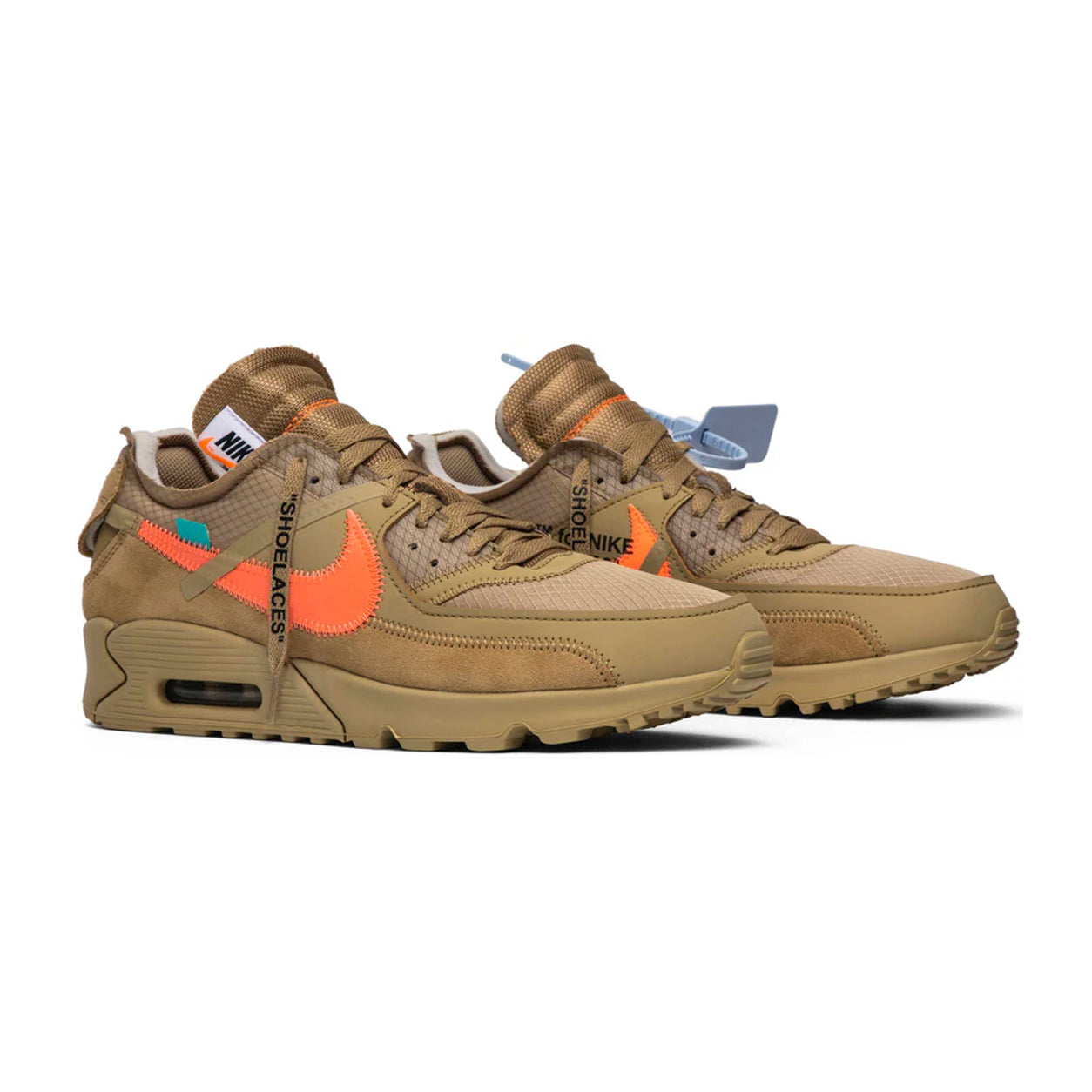 Nike Air Max 90 x Off-White Desert Ore Marrone Uomo Sneakers Edizione Limitata