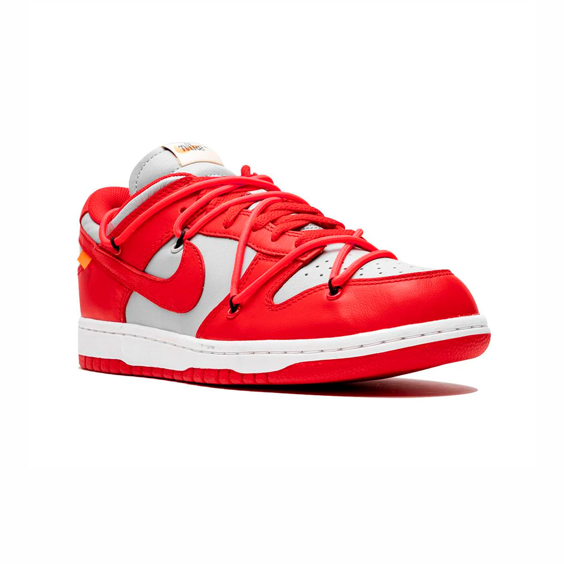 Nike Dunk Low Rosse e Bianche x Off-White University Scarpe Uomo
