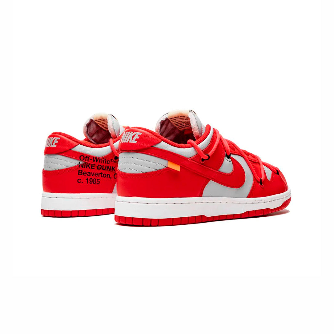 Nike Dunk Low Rosse e Bianche x Off-White University Scarpe Uomo