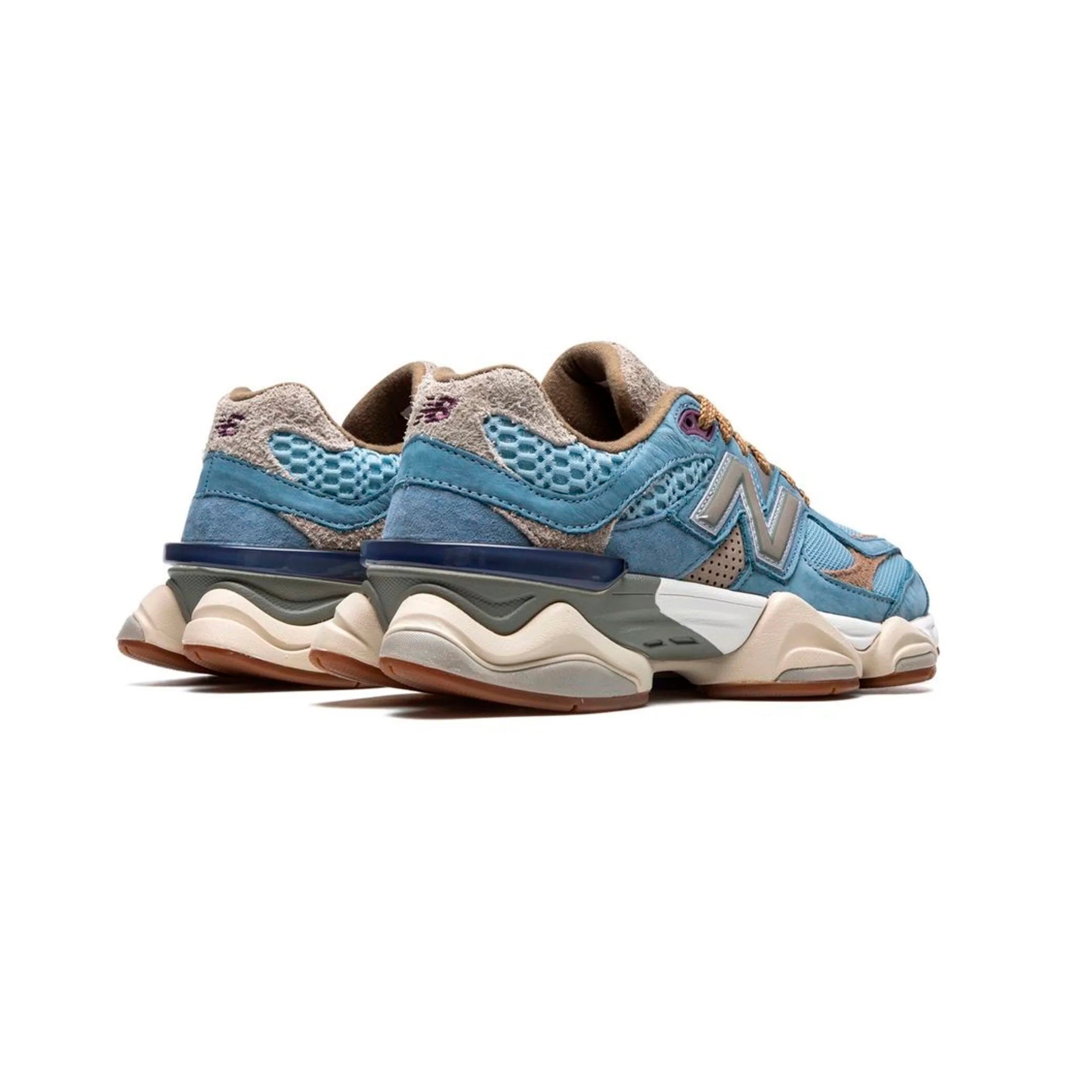 New Balance 9060 Uomo Azzurro e Marrone x Bodega Stile Retro Casual