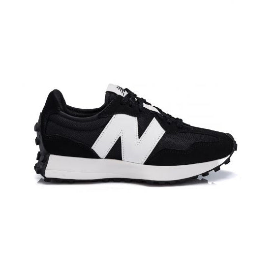 New Balance 327 Scarpe Uomo Nero Bianco Retro Running Eleganti