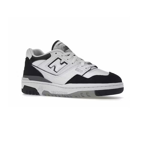 New Balance 550 Scarpe Uomo Bianche Nere e Grigie Stile Retro Sportivo