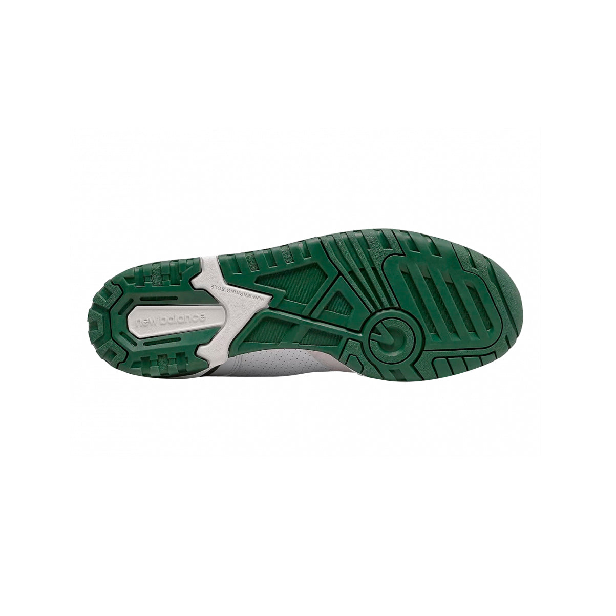 New Balance 550 Scarpe Uomo Bianche e Verdi in Pelle Retro Sportive