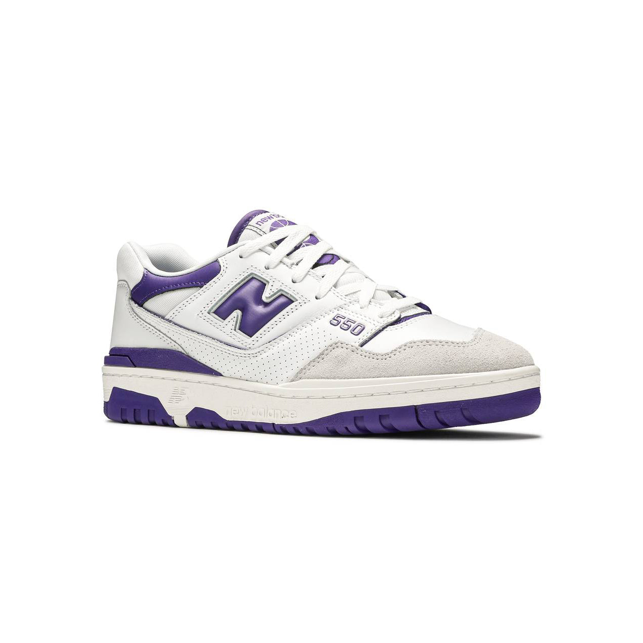 New Balance 550 Scarpe Uomo Bianche e Viola Retro Sportive