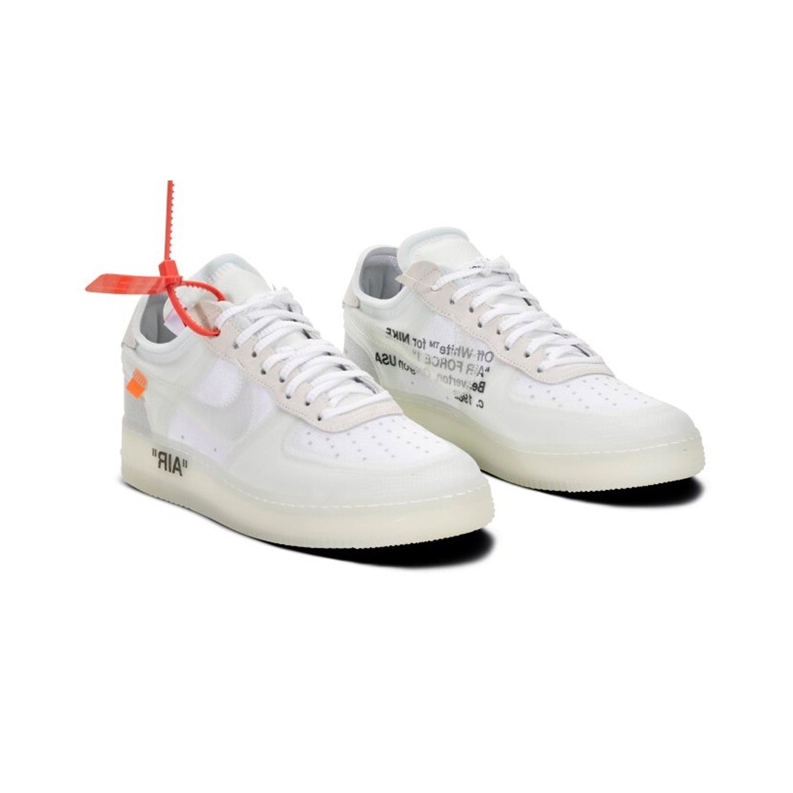Nike Air Force 1 Low x Off-White Bianca con Dettagli Trasparenti