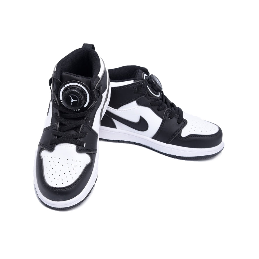 Nike Air Jordan 1 High Bambino Bianche e Nere Panda con Boa
