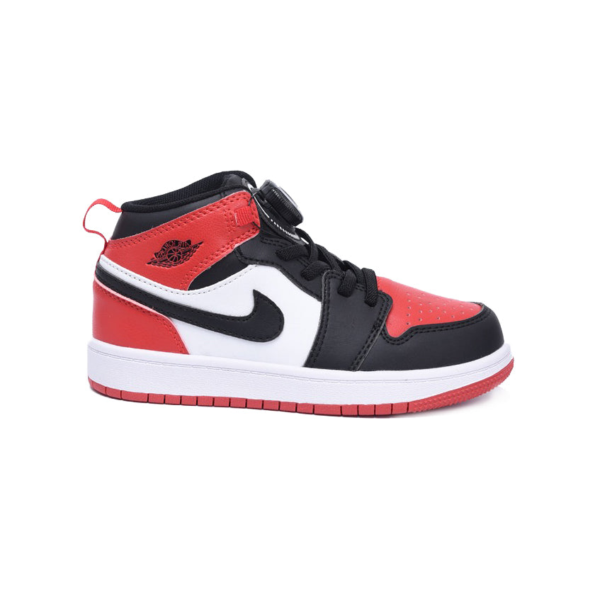 Nike Air Jordan 1 High Bambino Rosse e Nere Bred Toe Sneaker