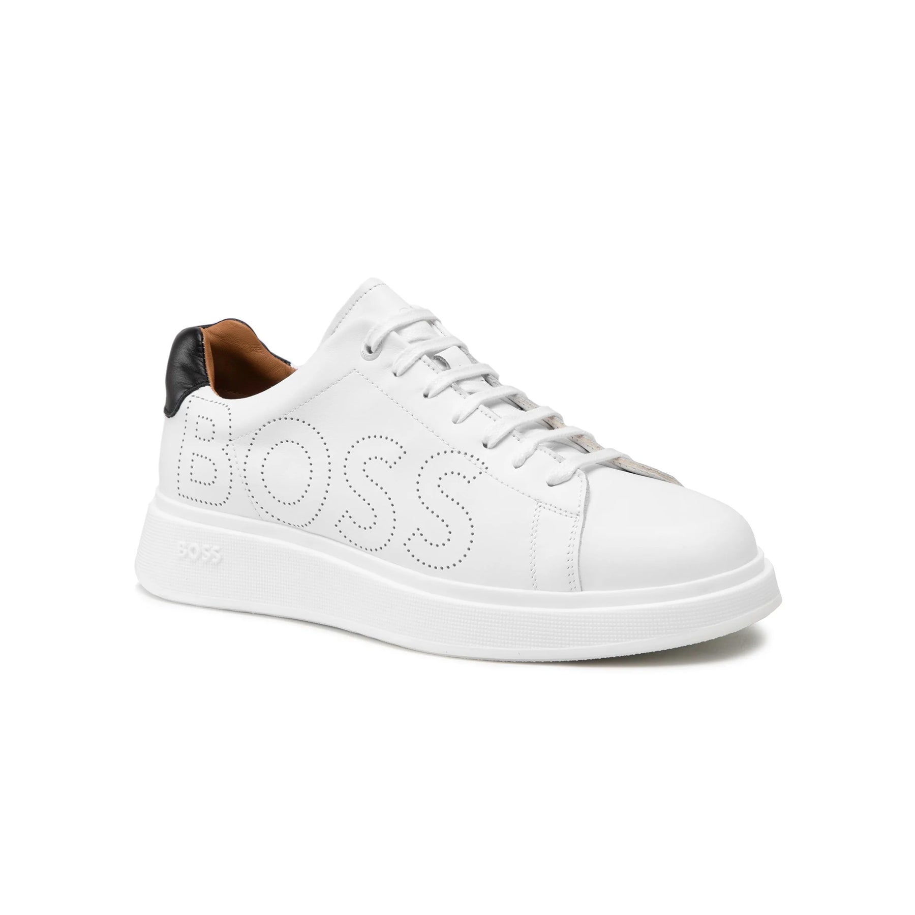 Sneakers Bianche Hugo Boss Bulton con Logo Traforato Uomo