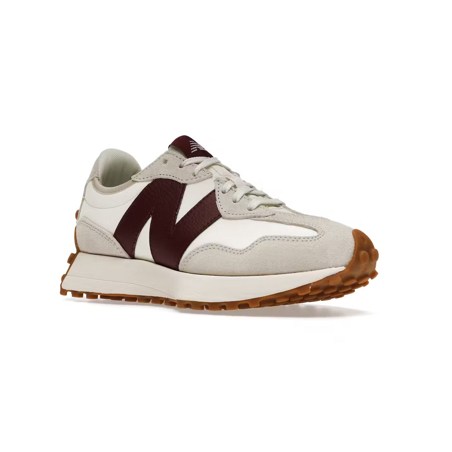 New Balance 327 Scarpe Uomo Bianco Bordeaux Retro Eleganti