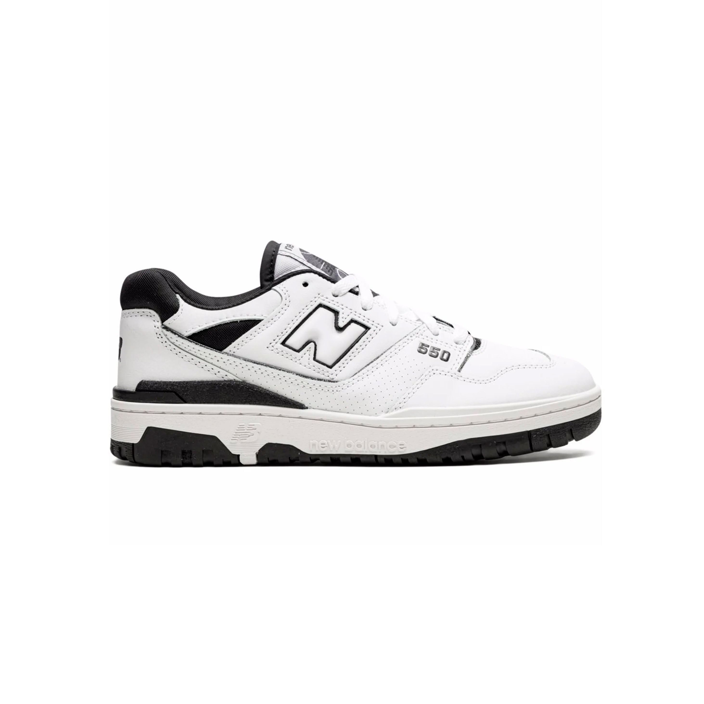 New Balance 550 Scarpe Uomo Bianche e Nere Low Top Retro Sportive