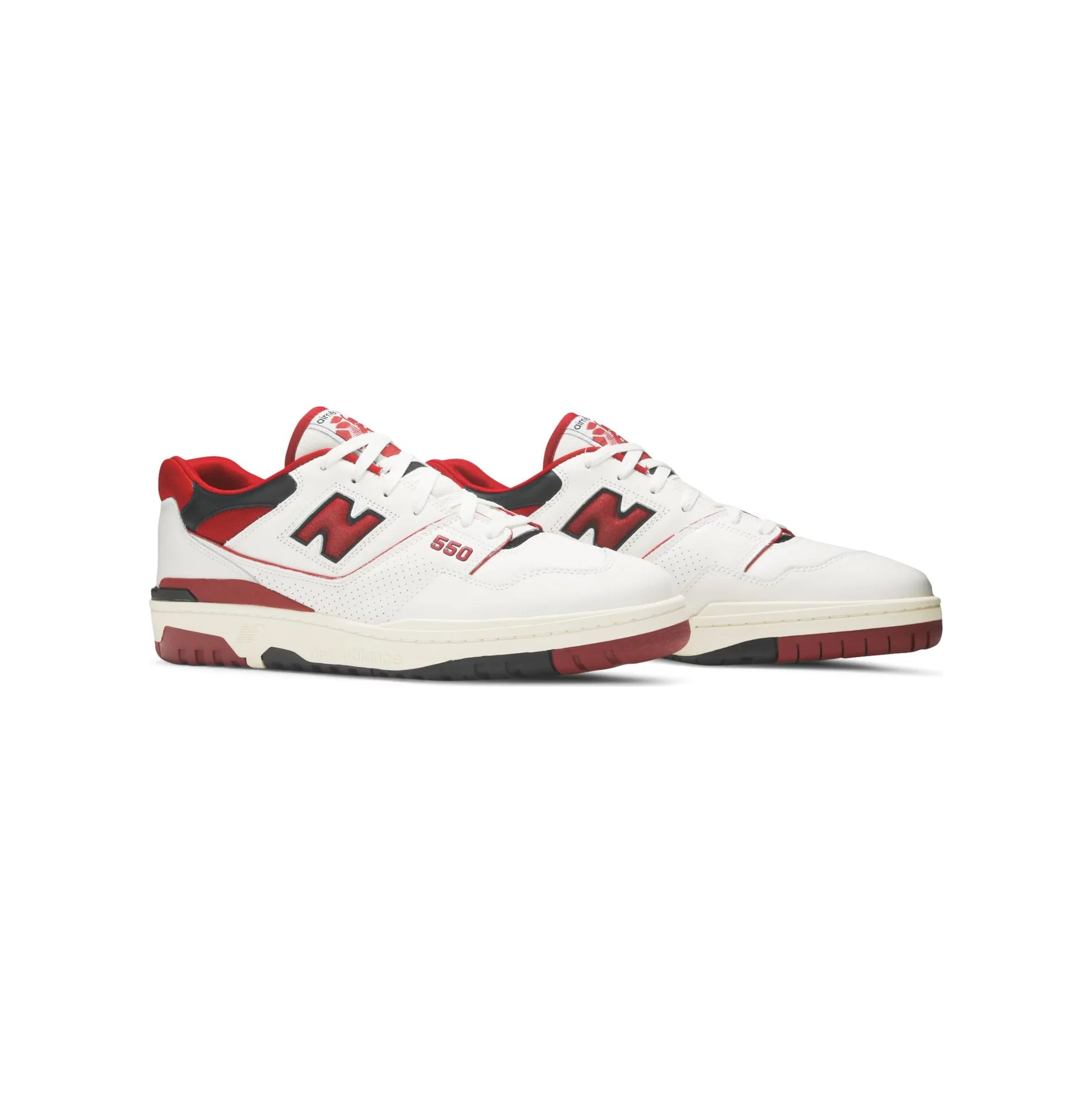 New Balance 550 x Aimé Leon Dore Scarpe Bianche e Rosse Retro Basket