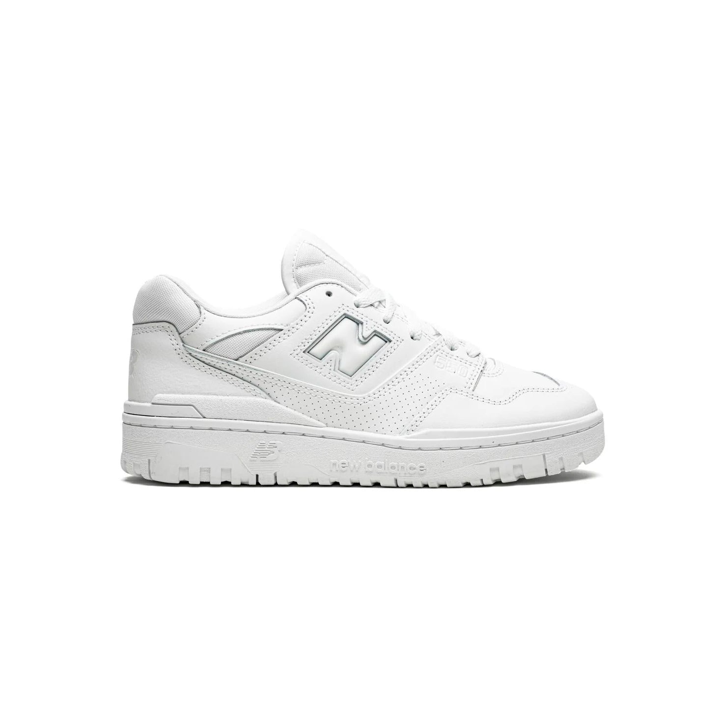 New Balance 550 Scarpe Uomo Total White in Pelle Casual Retro