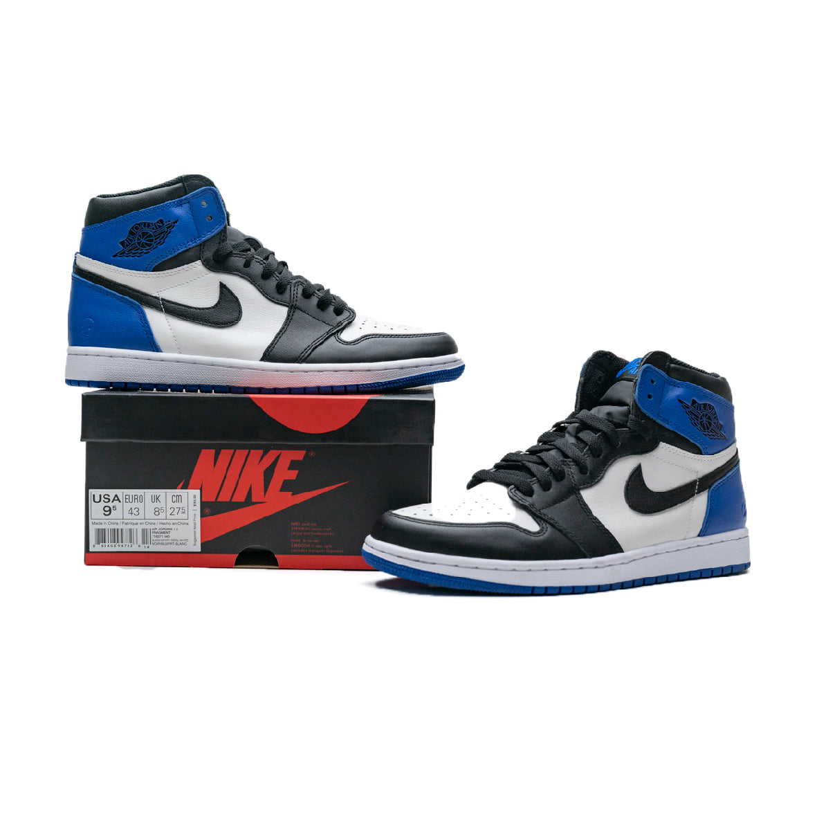 Nike Air Jordan 1 Retro High OG Fragment Blu Nero Bianco
